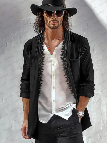 Elegant Lace Detail Blazer