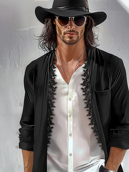 Elegant Lace Detail Blazer