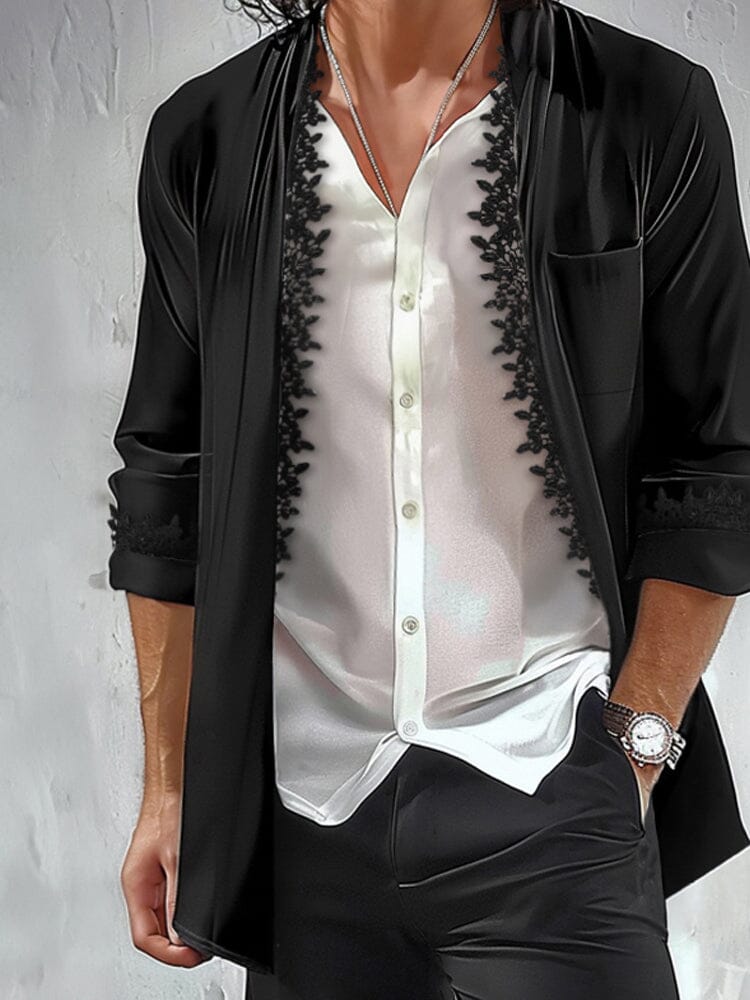 Elegant Lace Detail Blazer