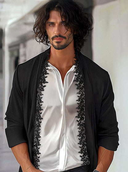 Elegant Lace Detail Blazer