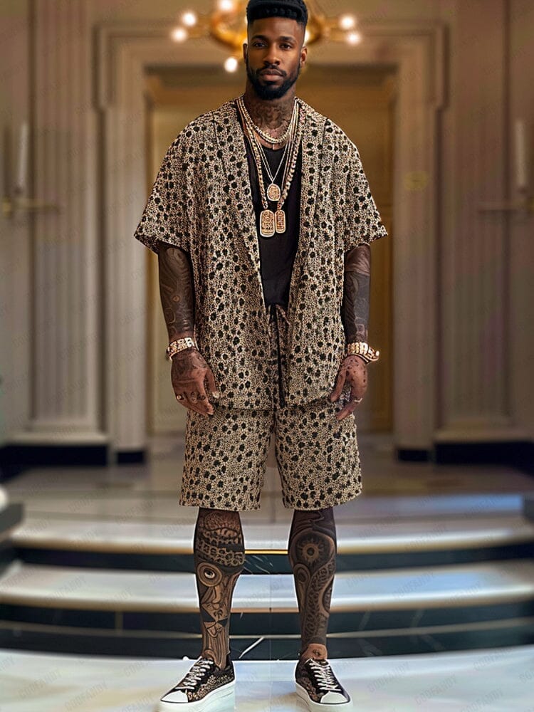 Luxury Leopard Printed 2-Piece Set