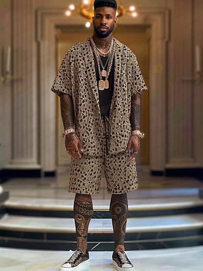 Luxury Leopard Printed 2-Piece Set