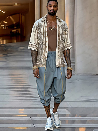Opulent Design Shirt Shorts Outfit