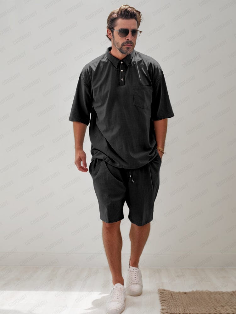 Leisure 100% Cotton Polo Shirt Set