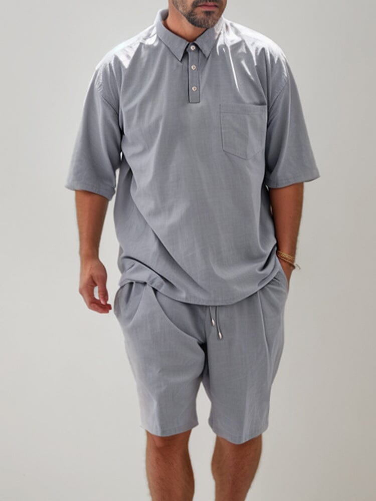 Leisure 100% Cotton Polo Shirt Set