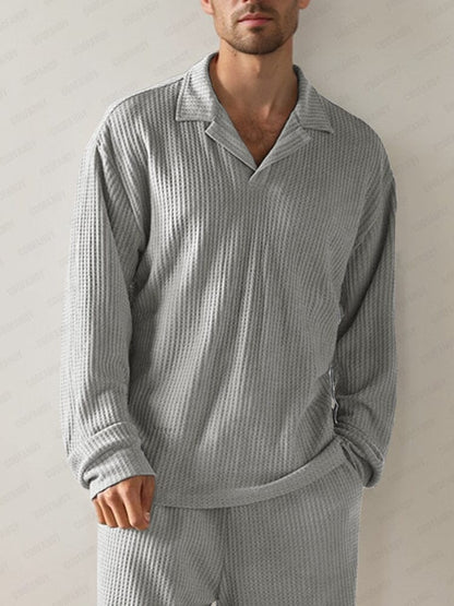 Casual Soft Waffle 2-Piece Set
