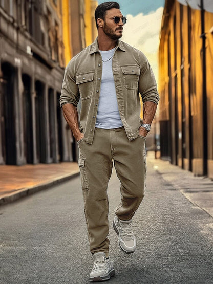 Urban Cargo Jacket Pants Set