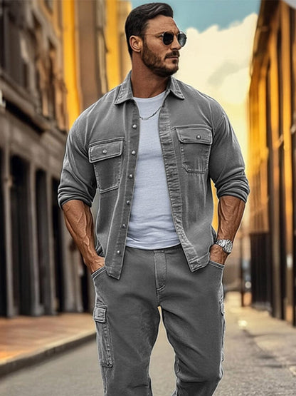 Urban Cargo Jacket Pants Set