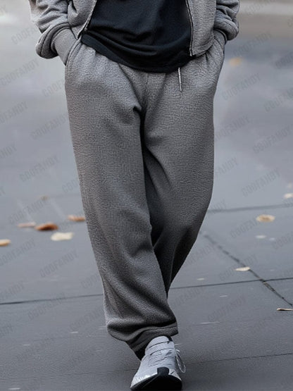 Urban Casual Jacket Pants Set