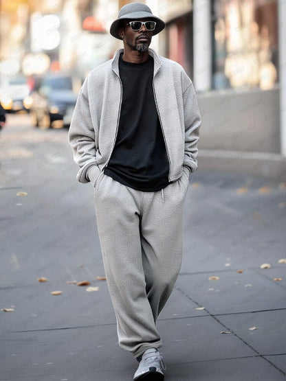 Urban Casual Jacket Pants Set
