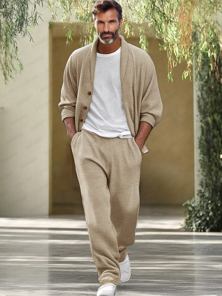 Luxe Simple Cardigan Pants Set