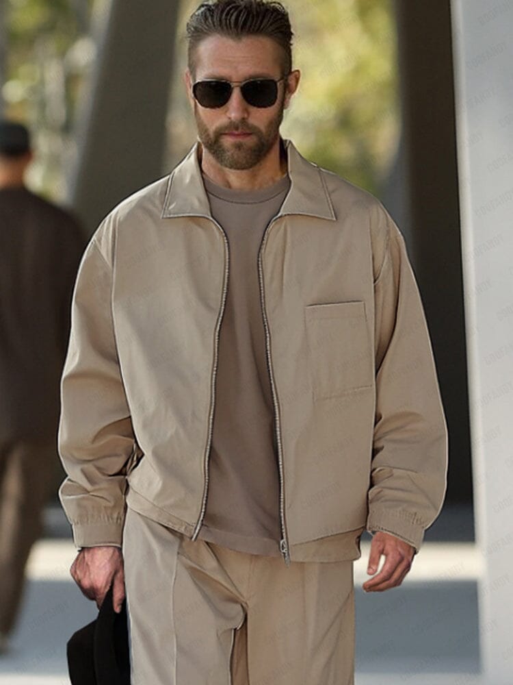 Casual Outdoor Jacket Trousers Set