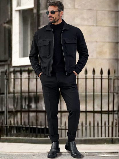 Classic Utility Cargo Jacket Set
