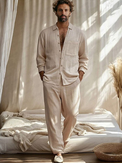Leisure 100% Cotton Shirt Set