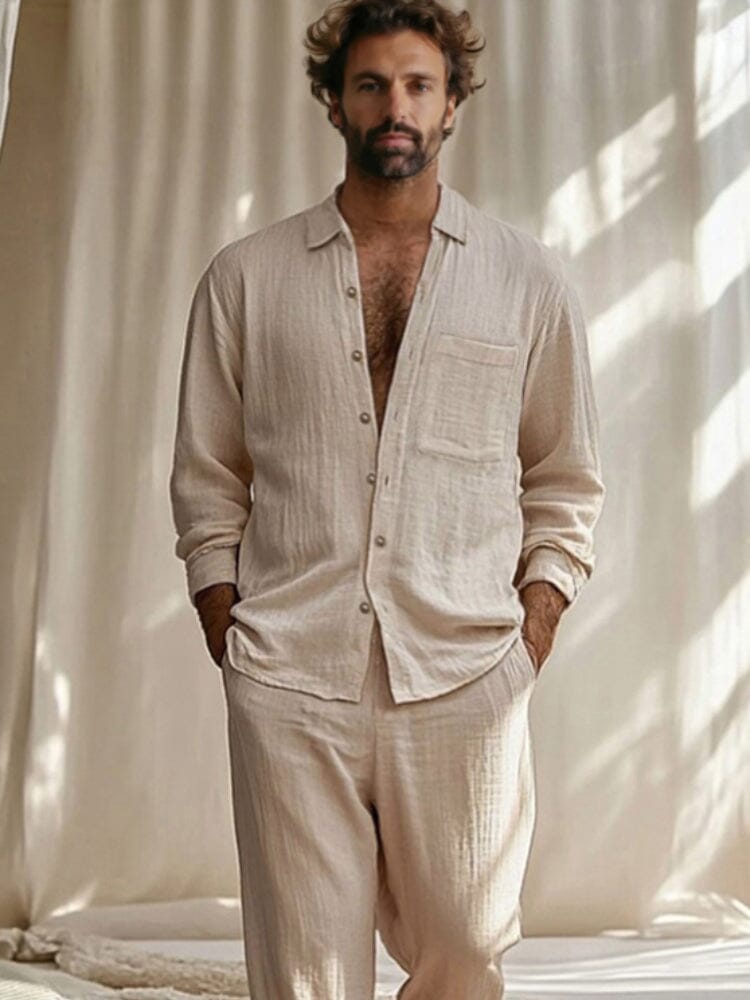 Leisure 100% Cotton Shirt Set