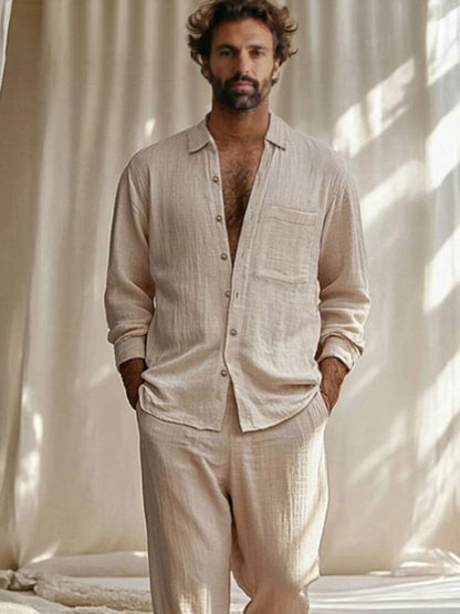 Leisure 100% Cotton Shirt Set
