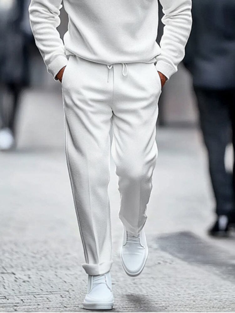 Simple Quarter Zip Tracksuit Set