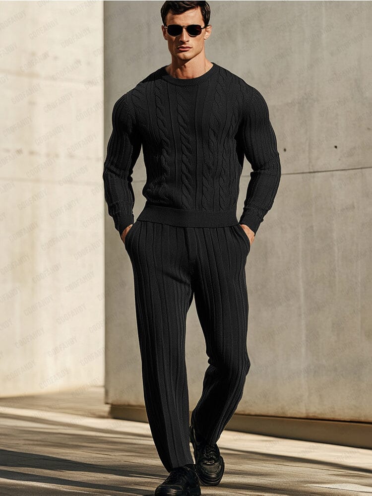 Soft Stretch Knitted 2-Piece Set