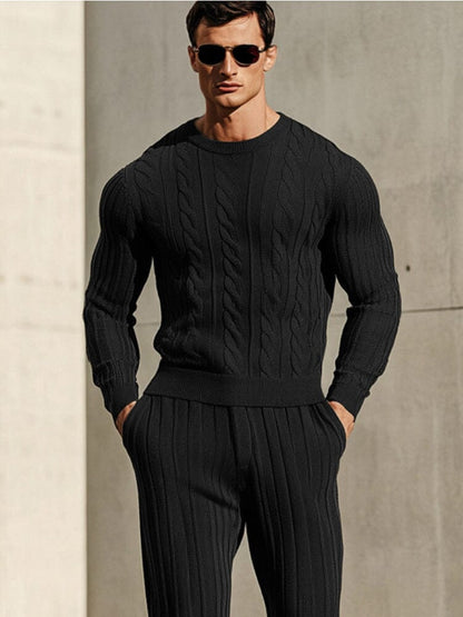 Soft Stretch Knitted 2-Piece Set