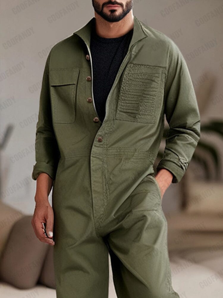Relaxed Fit 100% Cotton Jumpsuit