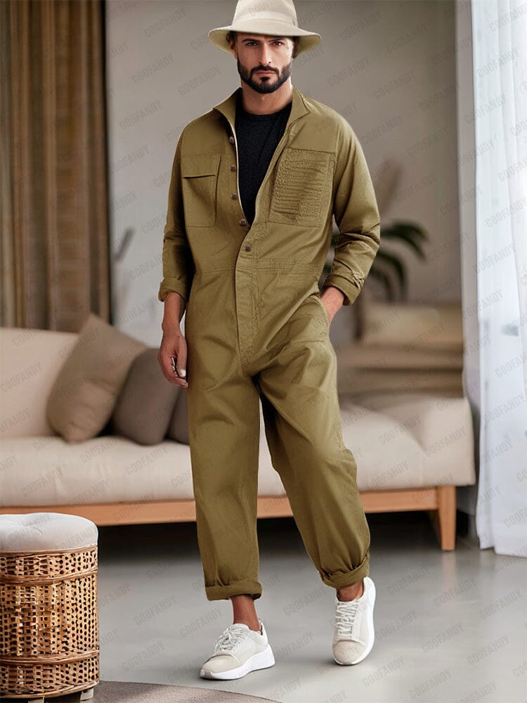 Relaxed Fit 100% Cotton Jumpsuit