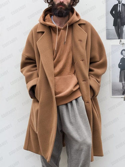 Urban Casual Tweed Coat