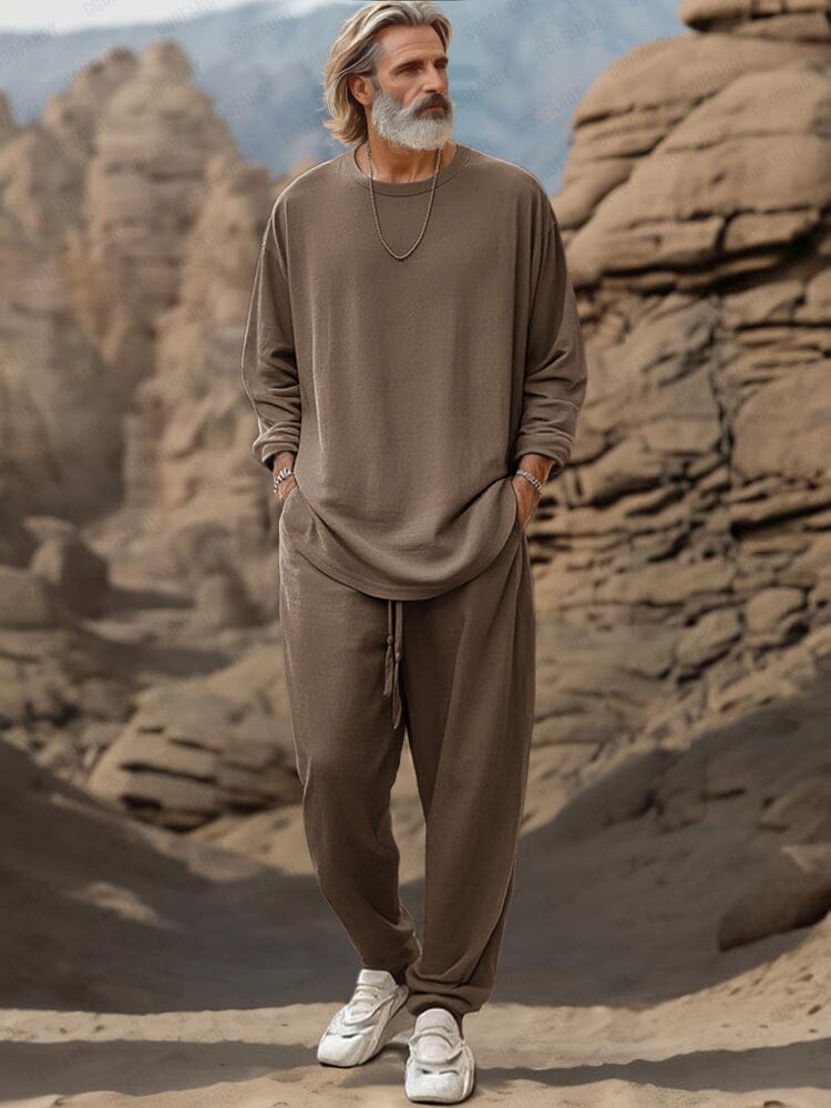 Comfy Athleisure Simple 2-Piece Outfit
