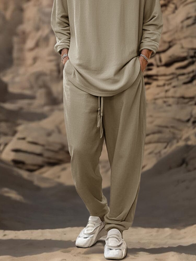 Comfy Athleisure Simple 2-Piece Outfit