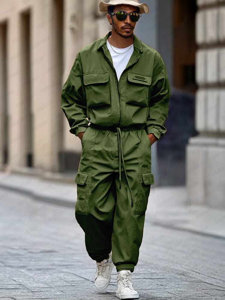 Workwear Inspired Cotton 2-Piece Set