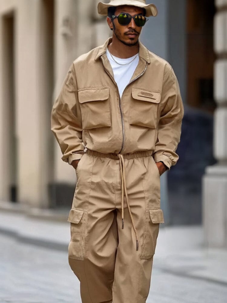 Workwear Inspired Cotton 2-Piece Set