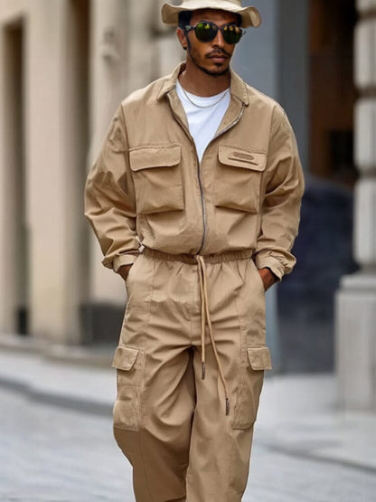 Workwear Inspired Cotton 2-Piece Set
