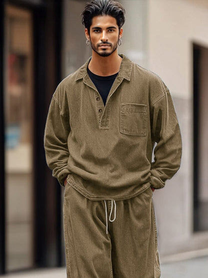 Leisure Denim Style 2-Piece Set