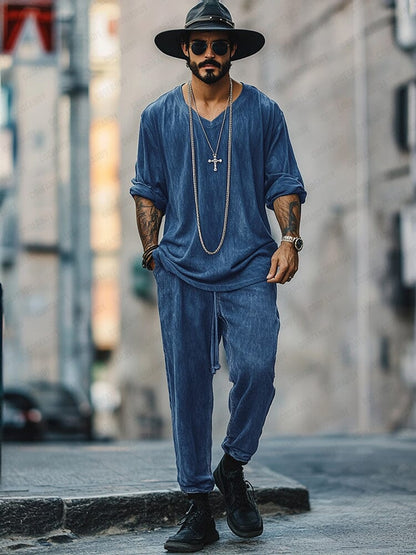 Stylish Simplicity Denim 2-Piece Set