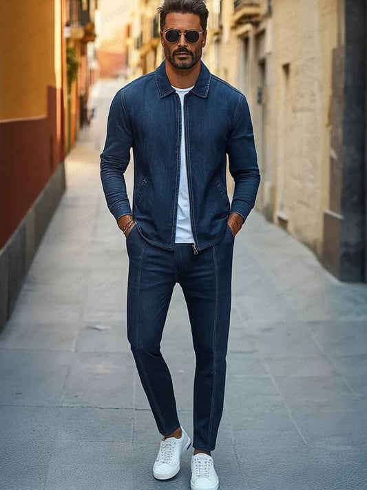 Urban Two-Piece Denim Set