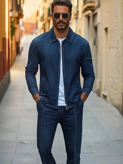 Urban Two-Piece Denim Set