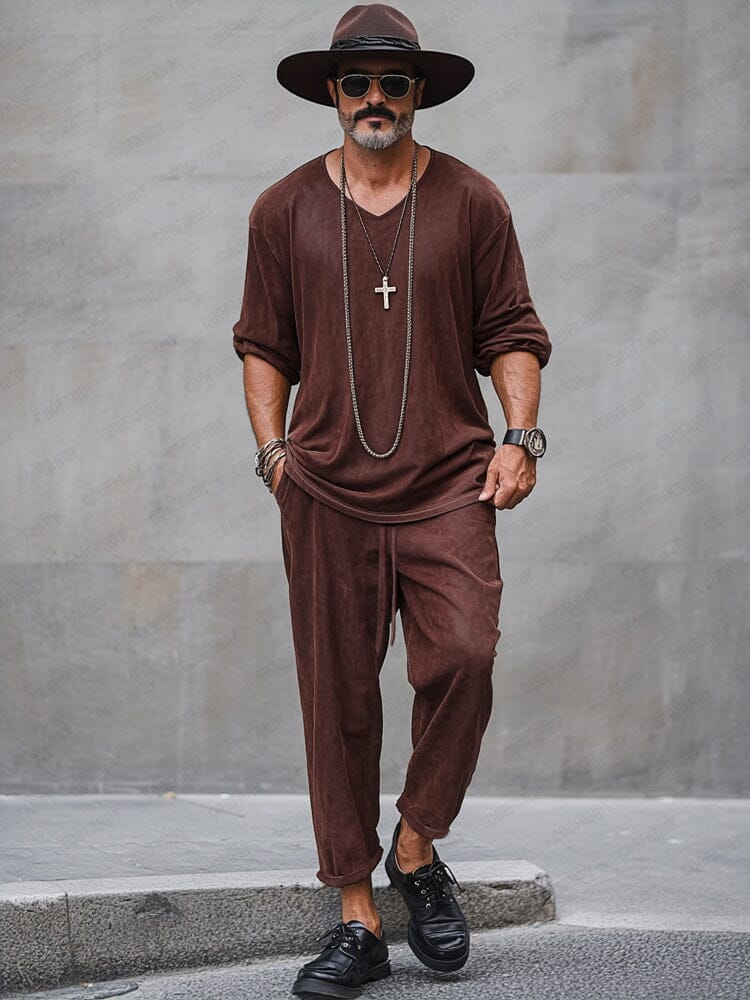 Refined Comfort Suede 2-Piece Set
