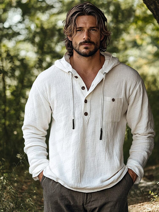 Athleisure 100% Cotton Hooded Top