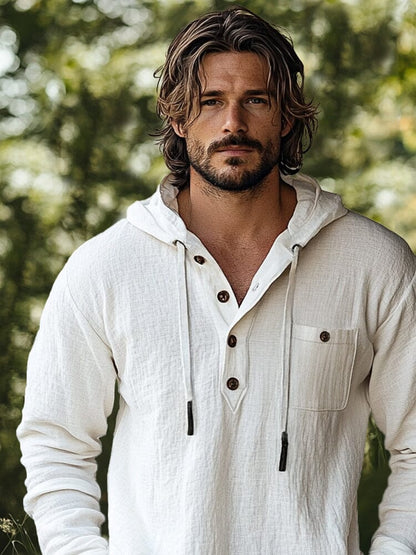 Athleisure 100% Cotton Hooded Top