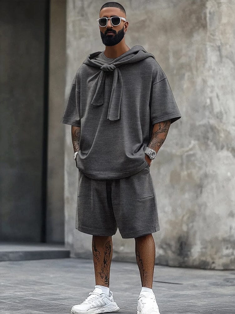 Modern Comfort Shawl Collar Cotton Set