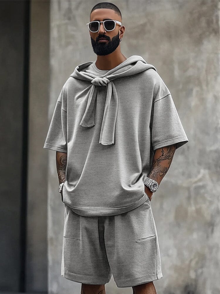 Modern Comfort Shawl Collar Cotton Set