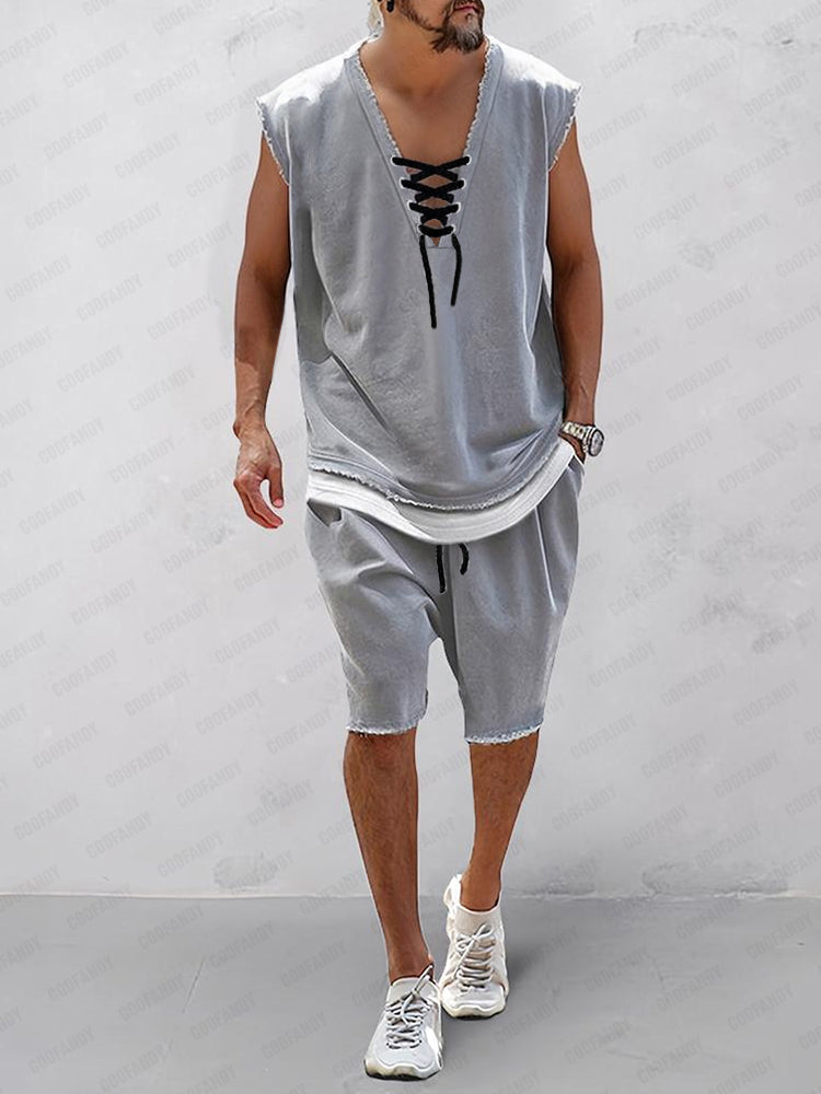 Street Chic Tank Top Shorts Set