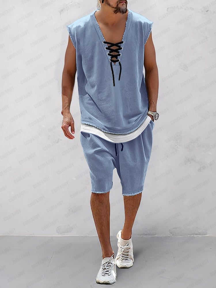 Street Chic Tank Top Shorts Set