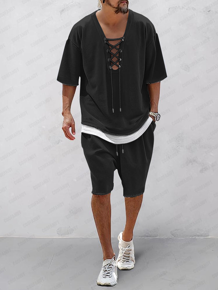 Stylish Fake 2-Piece T-Shirt Set