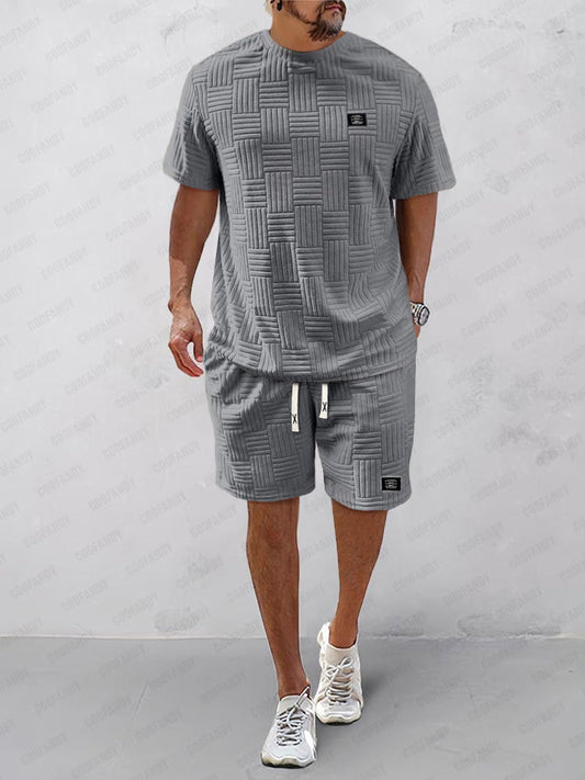 Summer Essentials Textured Tracksuits Set