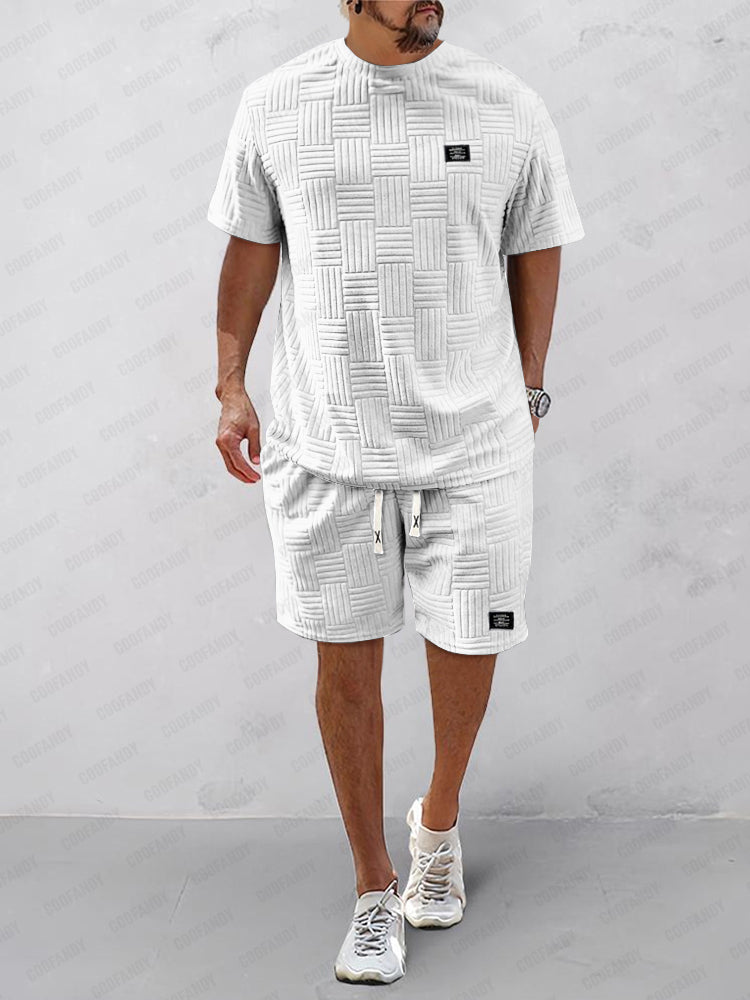Summer Essentials Textured Tracksuits Set