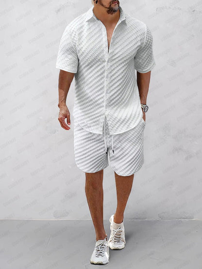 Casual Versatile Textured 2-Piece Set