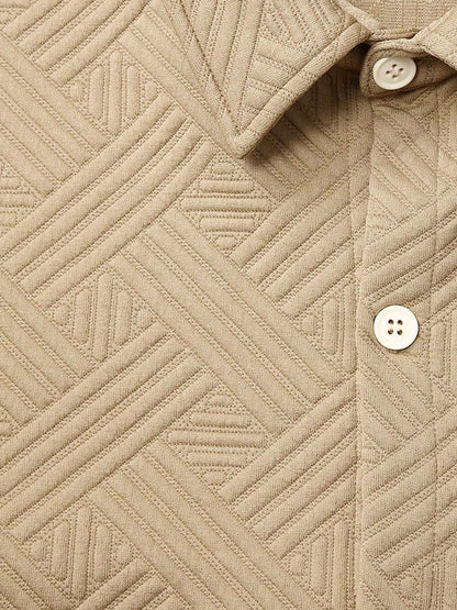 Effortless Comfort Textured Shirt Set