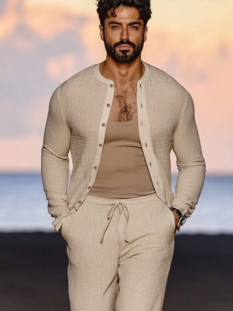 Resort Style Shirt Pants Set