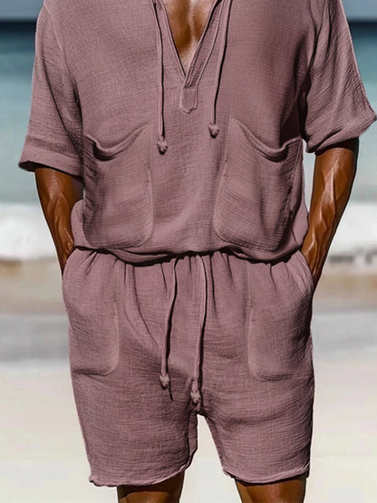 Comfort Daily Hooded Tee Shorts Set