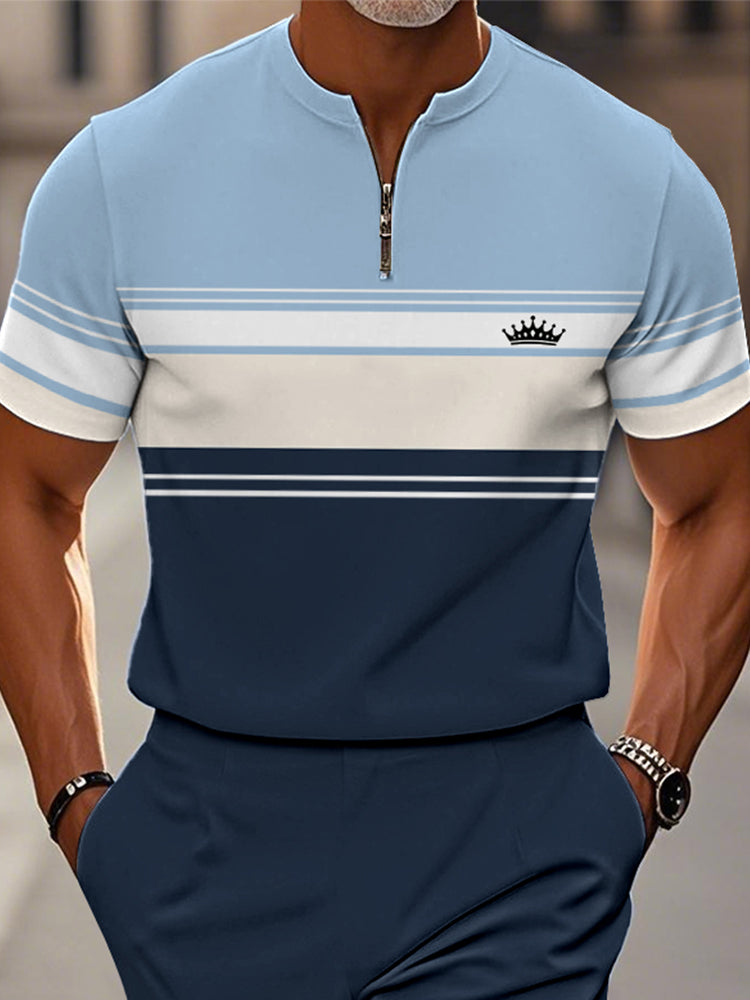 Modern Casual Colorblock 2-Piece Set